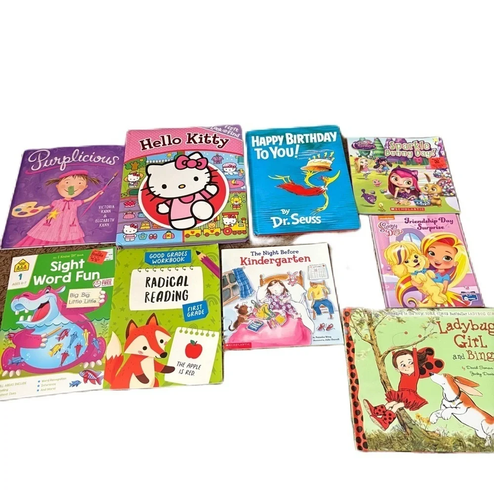 Hello Kitty Dr. Seuss Pinkalicious Book Set Bundle Instant Library